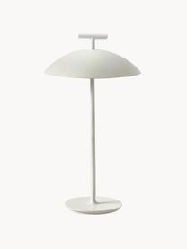 Prenosná dizajnová stolová LED lampa Mini Geen-A, Kov s práškovým náterom, Biela, Ø 20 x V 36 cm