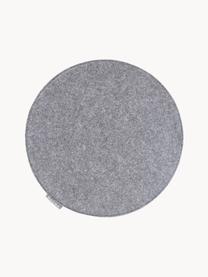 Cuscini sedia rotondo in feltro Avaro 4 pz, Grigio, Ø 35 x Alt. 1 cm