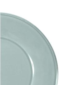 Assiette plate rustique Constance, 2 pièces, Grès cérame, Menthe, Ø 29 cm