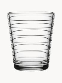 Bicchieri Aino Alvaro Aalto 2 pz, Vetro, Trasparente, Ø 7 x Alt. 9 cm, 220 ml