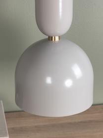 Kleine hanglamp Tim, Lampenkap: gecoat staal, Baldakijn: gecoat staal, Beige, Ø 20 x H 120 cm