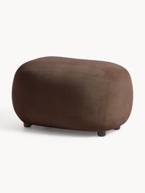 Hocker Alba, Bezug: 97 % Polyester, 3% Nylon , Webstoff Dunkelbraun, B 70 x H 42 cm, gebogen links