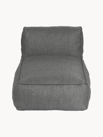 Chaise longue d'extérieur Grow, Tissu gris foncé, larg. 75 x prof. 145 cm