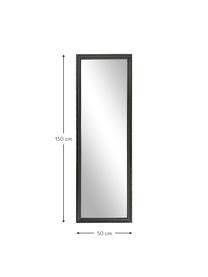 Barokové nástenné zrkadlo Muriel, Čierna, Š 50 x V 150 cm