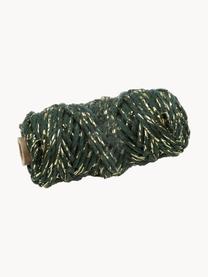 Geschenkdraad Twist met lurex draden, Katoen met Lurex draden, Groen, goudkleurig, L 2500 cm