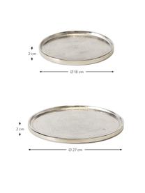 Komplet tac dekoracyjnych Valomi, 2 elem., Aluminium, Aluminium, Komplet z różnymi rozmiarami