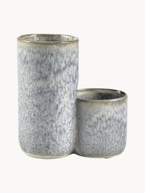 Stiftehalter Thine aus Steingut mit Glasur, Steingut, Blautöne mit dunklem Rand, B 13 x H 14 cm