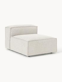 Mittelmodul Lennon aus Bouclé, Bezug: Bouclé (100 % Polyester) , Gestell: Massives Kiefernholz, Spe, Bouclé Off White, B 89 x T 119 cm