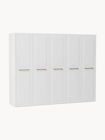 Armadio componibile con ante battenti Charlotte, larg. 250 cm, in diverse varianti, Bianco, Interno Classic, larg. 250 x alt. 200 cm
