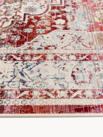 Tappeto con motivo vintage Kashan, Retro: lattice, TonalitÃ  rosse e beige, Larg. 121 x Lung. 173 cm (taglia S)
