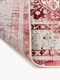 Tappeto con motivo vintage Kashan, Retro: lattice, TonalitÃ  rosse e beige, Larg. 121 x Lung. 173 cm (taglia S)