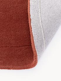 Tappeto in lana fatto a mano dalla forma organica Kadey, Retro: 100% cotone Nel caso dei , Terracotta, Larg. 120 x Lung. 180 cm (taglia S)