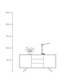 Lámpara de escritorio LED Office, Estructura: aluminio recubierto, Cable: plástico, Negro, An 12 x Al 48 cm