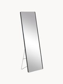 Eckiger Standspiegel Stefo, Rahmen: Metall, beschichtet, Spiegelfläche: Spiegelglas, Schwarz, B 45 x H 140 cm