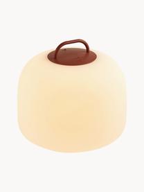 Zewnętrzna lampa wisząca LED z funkcją przyciemniania Kettle, Kremowobiały, rdzawy czerwony, Ø 36 x W 31 cm