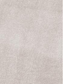 Fransen-Hocker Adriana, Bezug: Baumwollsamt, Fransen: Viskose, Unterseite: Baumwolle, Samt Greige, Ø 40 x H 40 cm