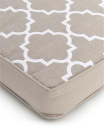 Cuscino sedia alto taupe/bianco Lana, Rivestimento: 100% cotone, Beige, Larg. 40 x Lung. 40 cm