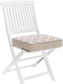 Vysoký vankúš na stoličku Lana, sivobéžová/biela, Béžová, Š 40 x D 40 cm