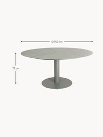 Ronde tuintafel Peace, Gecoat aluminium, Saliegroen, Ø 150 cm