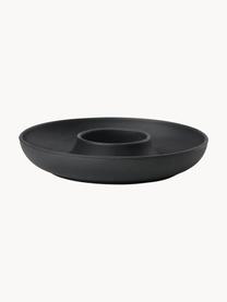 Eierbecher Henk, 4 Stück, Silikon, Metall, beschichtet, Schwarz, Ø 11 cm