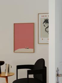 Poster Three Little Birds, Rouge corail, beige, Ø 30 x haut. 40 cm