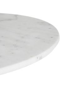 Mesa redonda de mármol Mummi, Tablero: mármol, Blanco, negro, Ø 80 x Al 71 cm