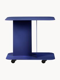 Carrello di servizio in metallo HO, Acciaio verniciato a polvere, Blu royal, Larg. 54 x Alt. 60 cm