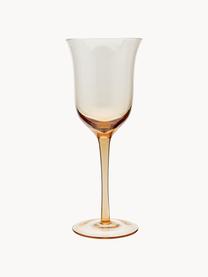 Mundgeblasene Weingläser Diseguale in unterschiedlichen Farben und Formen, 6er-Set, Glas, mundgeblasen, Bunt, transparent, Ø 7 x H 24 cm, 250 ml