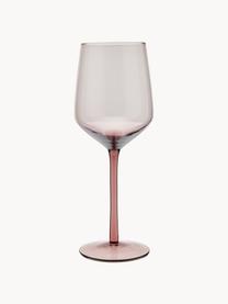 Copas de vino de vidrio soplado artesanlamente Desiguale, 6 uds., Vidrio soplado artesanalmente, Multicolor transparente, Ø 7 x Al 24 cm, 250 ml