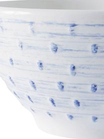 Cuencos Tartine, 4 uds., Gres, Azul, blanco, Ø 20 x Al 17 cm