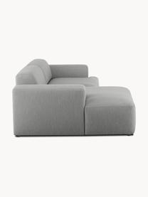 Ecksofa Melva (3-Sitzer), Bezug: 100% Polyester Der hochwe, Gestell: Massives Kiefernholz, Spa, Webstoff Grau, B 239 x T 143 cm, Eckteil rechts