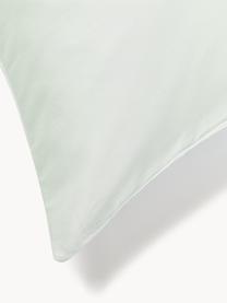 Taie d'oreiller en satin de coton Comfort, Vert sauge, larg. 50 x long. 70 cm