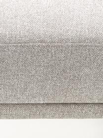 Sofa-Hocker Fluente, Bezug: 80% Polyester, 20% Ramie , Gestell: Massives Kiefernholz, Füße: Metall, pulverbeschichtet, Webstoff Hellgrau, B 62 x T 50 cm