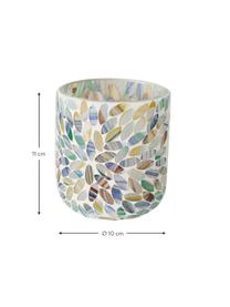 Windlichtenset Riovena van gekleurd glas, 3-delig, Glas, Meerkleurig, Ø 10 x H 11 cm