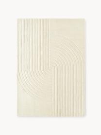 Tapis en laine tuftée main Mason, Blanc crème, larg. 160 x long. 230 cm (taille M)