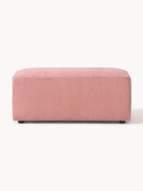 Pouf en velours côtelé Melva, larg. 99 x prof. 42 cm, Velours côtelé rose, larg. 99 x prof. 42 cm