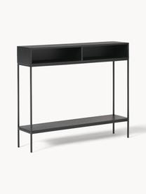 Consola de madera de mango Lyle, Estructura: metal con pintura en polv, Negro, An 105 x Al 89 cm