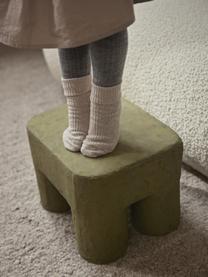 Tabouret pour enfant fait main Podo, Carton, coton recyclé post-consommation

Ce produit est fabriqué à partir de bois certifié FSC® issu d'une exploitation durable, Vert olive, larg. 34 x haut. 25 cm