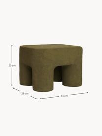 Tabouret pour enfant fait main Podo, Carton, coton recyclé post-consommation

Ce produit est fabriqué à partir de bois certifié FSC® issu d'une exploitation durable, Vert olive, larg. 34 x haut. 25 cm