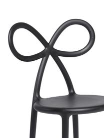 Kunststoffen stoel Ribbon in zwart, Kunststof (polypropyleen), Zwart, 53 x 85 cm