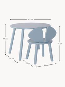 Set de mesa infantil con silla Mouse, 2 pzas., Chapa de madera de abedul pintada

Este producto está hecho de madera de origen sostenible y con certificación FSC®., Azul claro, Set de diferentes tamaños