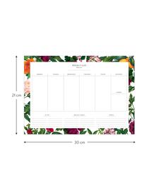 Planificador semanal The English Garden, Papel, Multicolor, An 30 x Al 21 cm