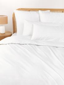 Housse de couette en percale de coton Elsie, Blanc, larg. 200 x long. 200 cm