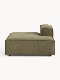 Chaise longue module Lennon, Bekleding: 100% polyester De slijtva, Frame: massief grenenhout, multi, Poten: kunststof Dit product is , Geweven stof olijfgroen, B 150 x D 119 cm, rugleuning rechts