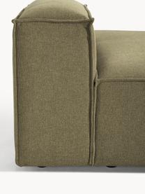 Chaise longue module Lennon, Bekleding: 100% polyester De slijtva, Frame: massief grenenhout, multi, Poten: kunststof Dit product is , Geweven stof olijfgroen, B 150 x D 119 cm, rugleuning rechts