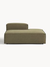 Chaise longue module Lennon, Bekleding: 100% polyester De slijtva, Frame: massief grenenhout, multi, Poten: kunststof Dit product is , Geweven stof olijfgroen, B 150 x D 119 cm, rugleuning rechts