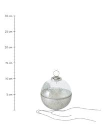 Duftkerzen Ceres (Zedernholz), 2er-Set, Glas, Goldfarben, Silberfarben, Transparent, Ø 10 x H 10 cm