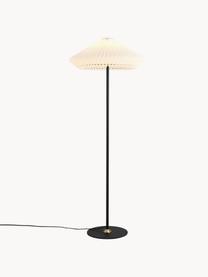 Vloerlamp Paris, Lampenkap: kunstvezel, Wit, zwart, H 140 cm