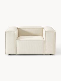 Fauteuil Lennon, Tissu blanc cassé, larg. 130 x prof. 101 cm