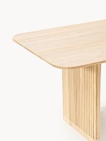 Table en chêne Jolka, tailles variées, Chêne laqué, larg. 180 x prof. 95 cm